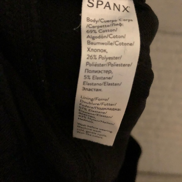 Black spanx Jean leggings. Size medium - Picture 3 of 3